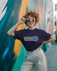 Officially Verified Ladies Classic Crew T-Shirt | Teeyatra | Abstract