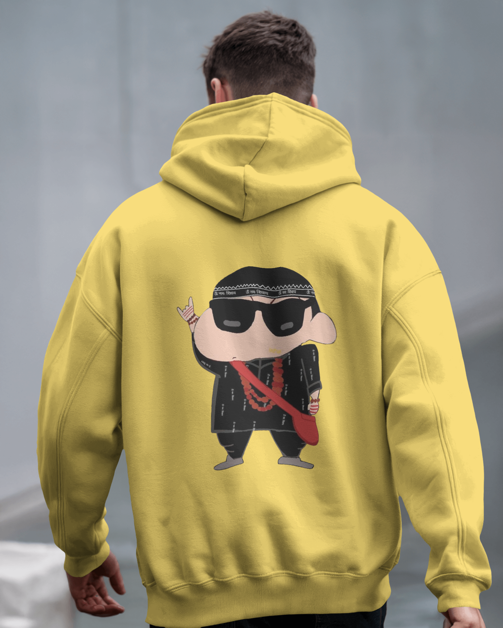 Shin-chan's Anime Badass Beat Men's Hoodie | Teeyatra