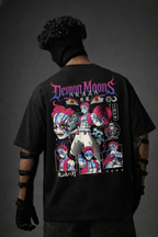 Teeyatra Demon Moons Akaza Oversized 240 GSM Tee