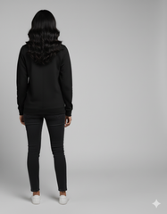 Spider-Man Miles Morales Black Ladies Sweatshirt | Teeyatra | Marvel