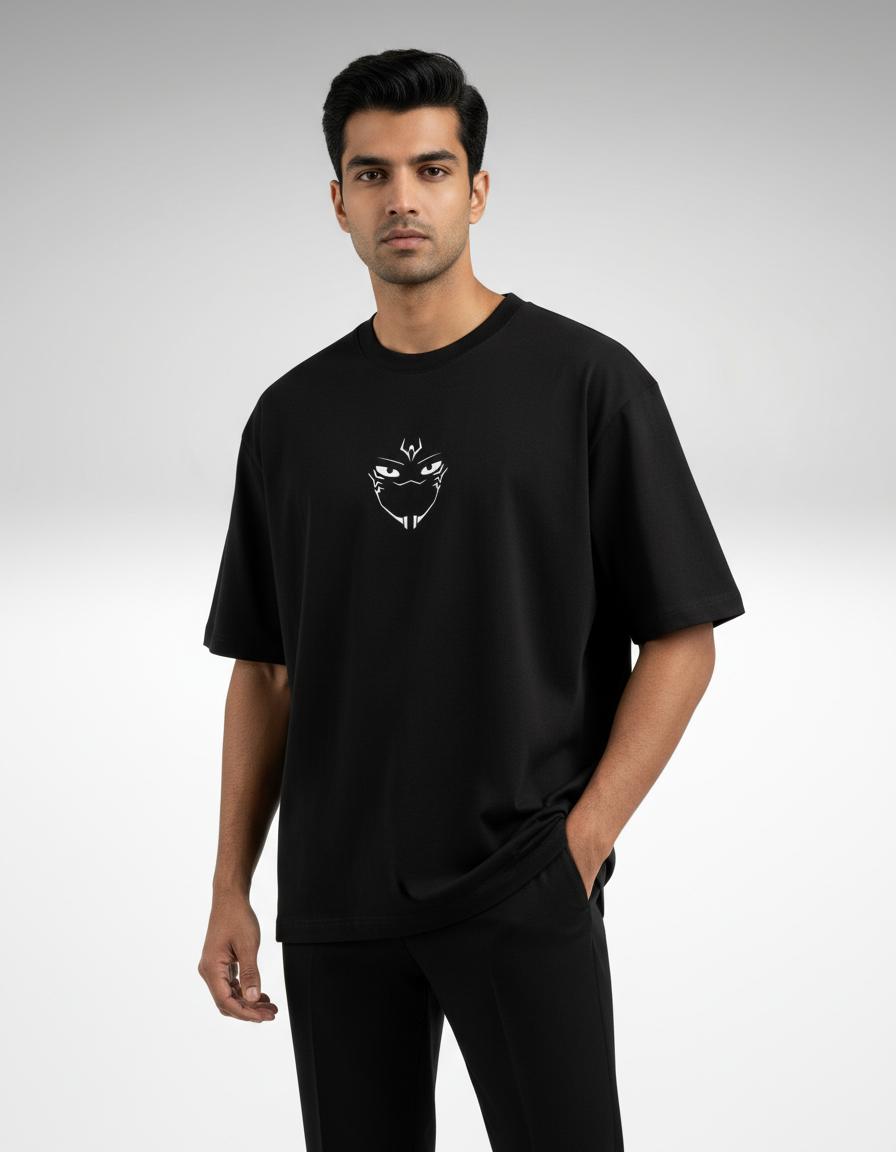 Ryomen Sukuna - King of Curses | Premium Oversized T-Shirt - Black