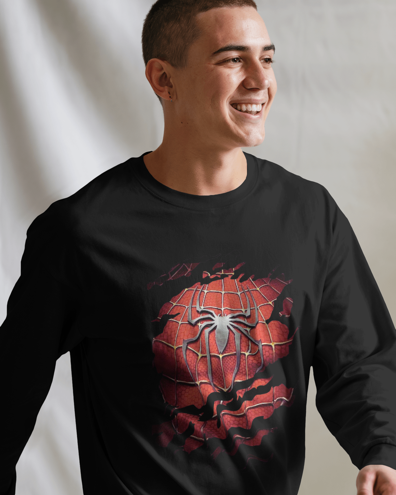 Unleash Your Inner Marvel Spider-Man, Men's Full Sleeve T-Shirt | Teeyatra