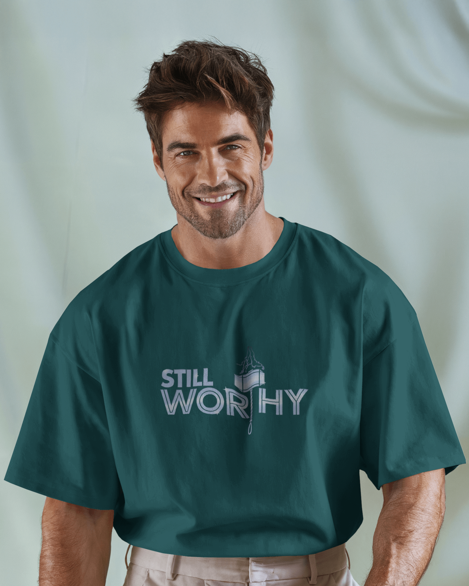 Defender of Earth: Avengers Back Print Men's Oversized Classic T-shirt | Teeyatra| Marvel