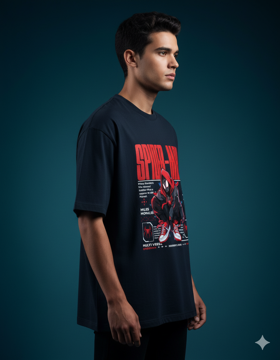 Marvel's Spider-Man: Miles Morales Oversized Classic T-shirt | Teeyatra
