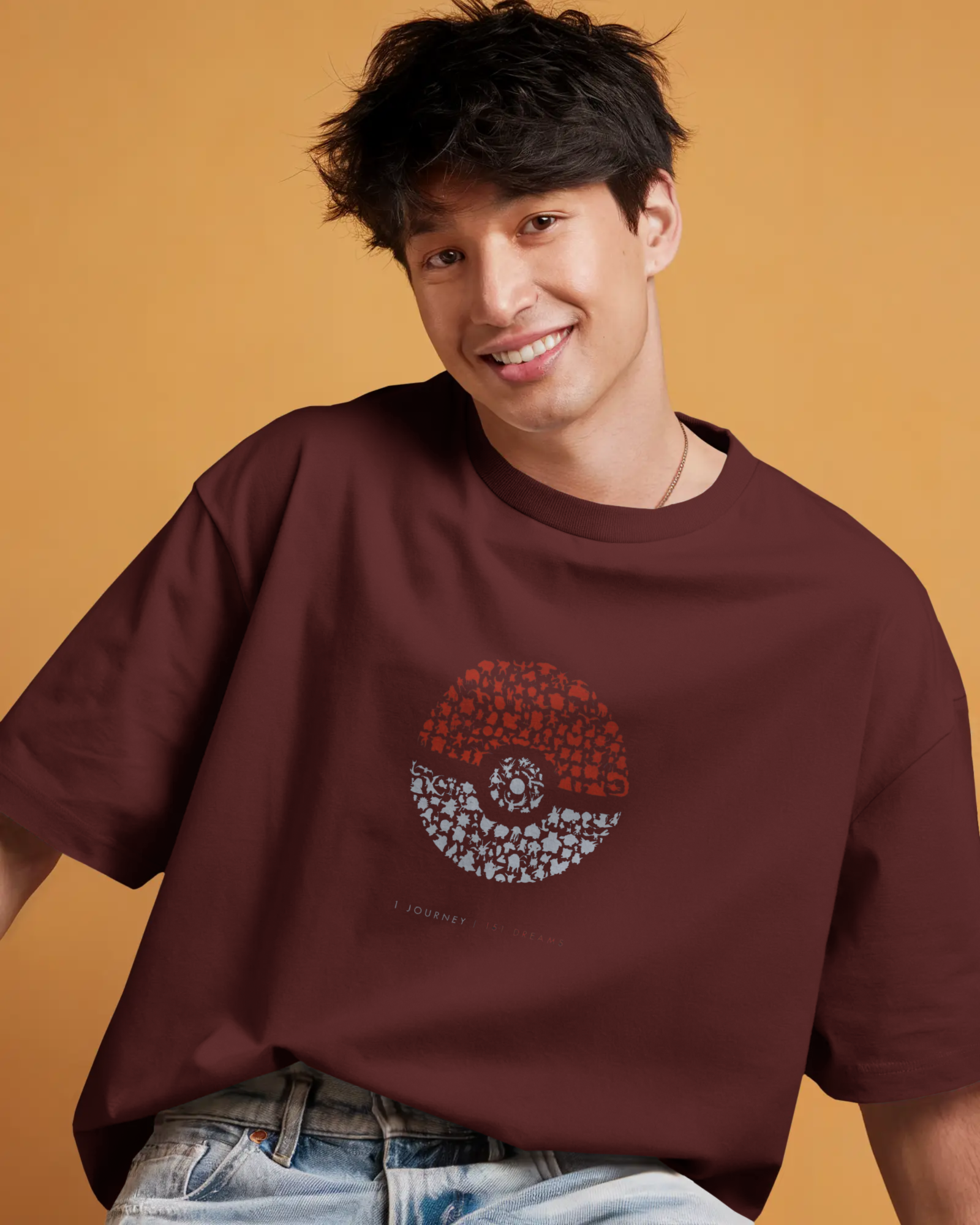 Charizard and Ash: The Unstoppable Duo Men's Oversized Classic T-shirt | Teeyatra | Anime