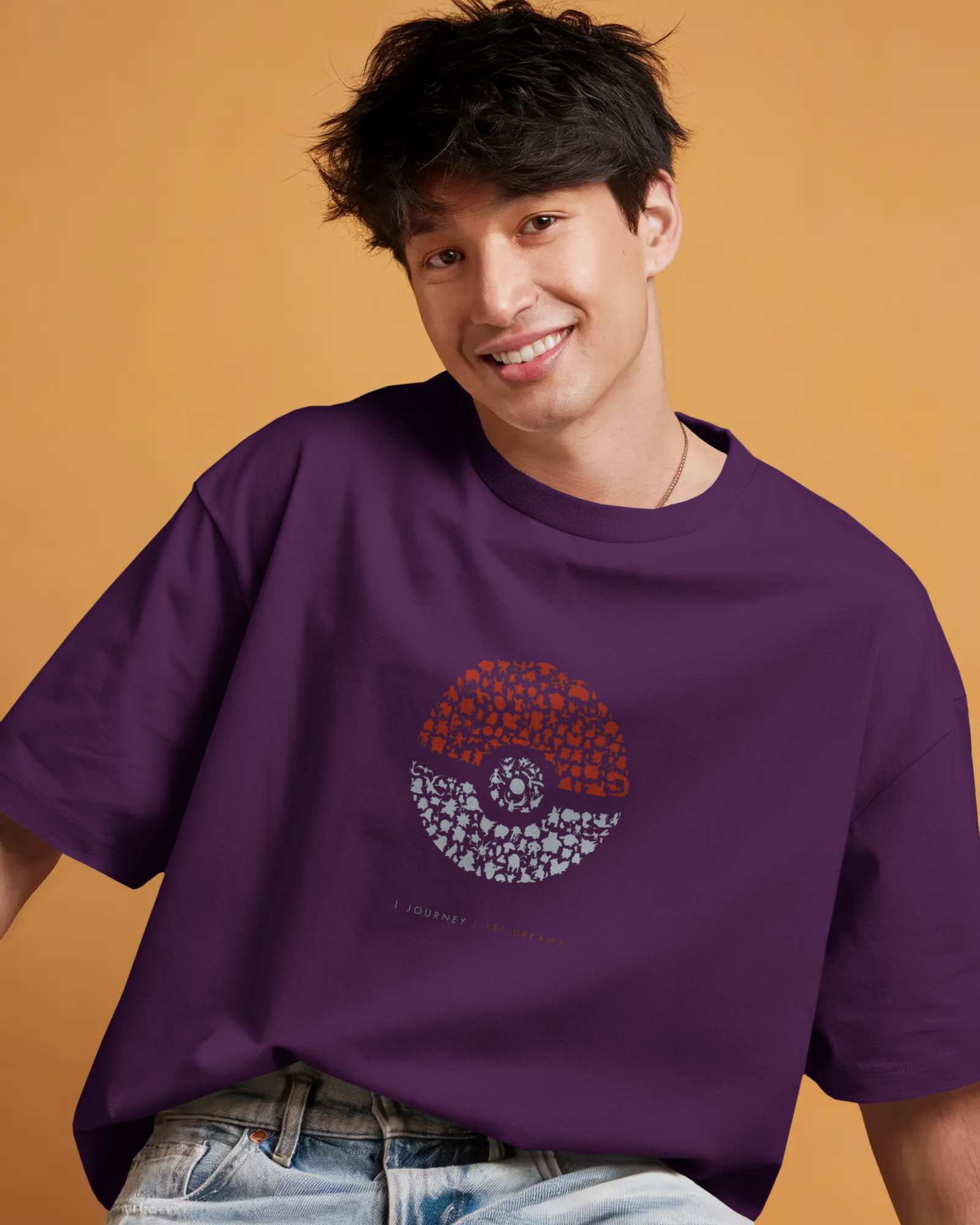 Charizard and Ash: The Unstoppable Duo Men's Oversized Classic T-shirt | Teeyatra | Anime