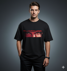 Mysterious Sasuke Anime Men's Oversized Tee | Teeyatra
