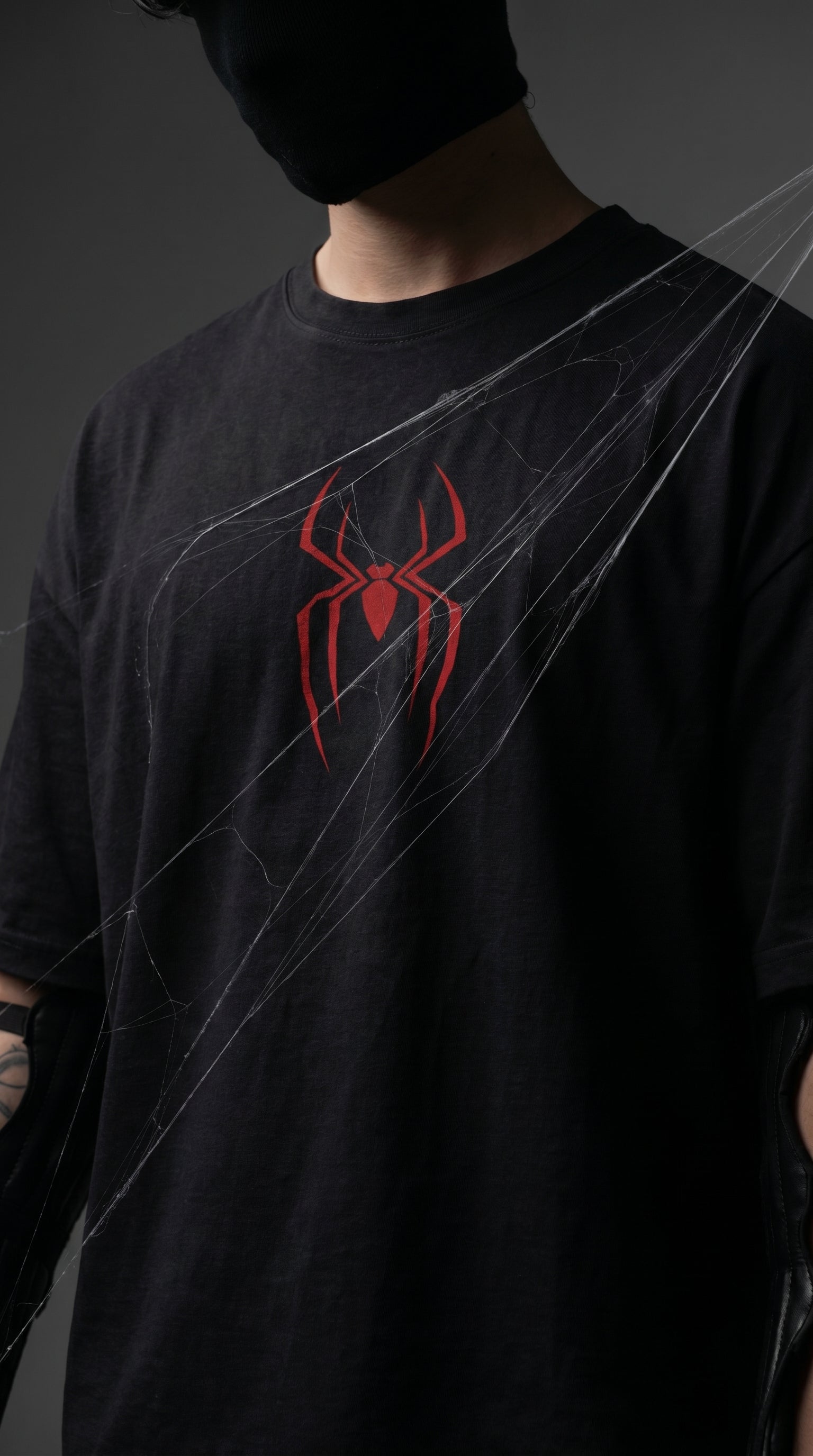 Teeyatra Spider-Octo Fury Oversized T-Shirt | 240 GSM French Terry | Premium Streetwear