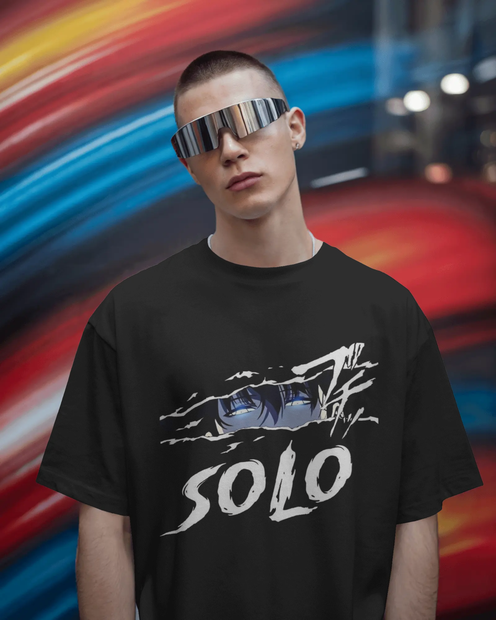 Solo Leveling Sung Jin-woo Men's Oversized Classic T-shirt | Teeyatra | Anime