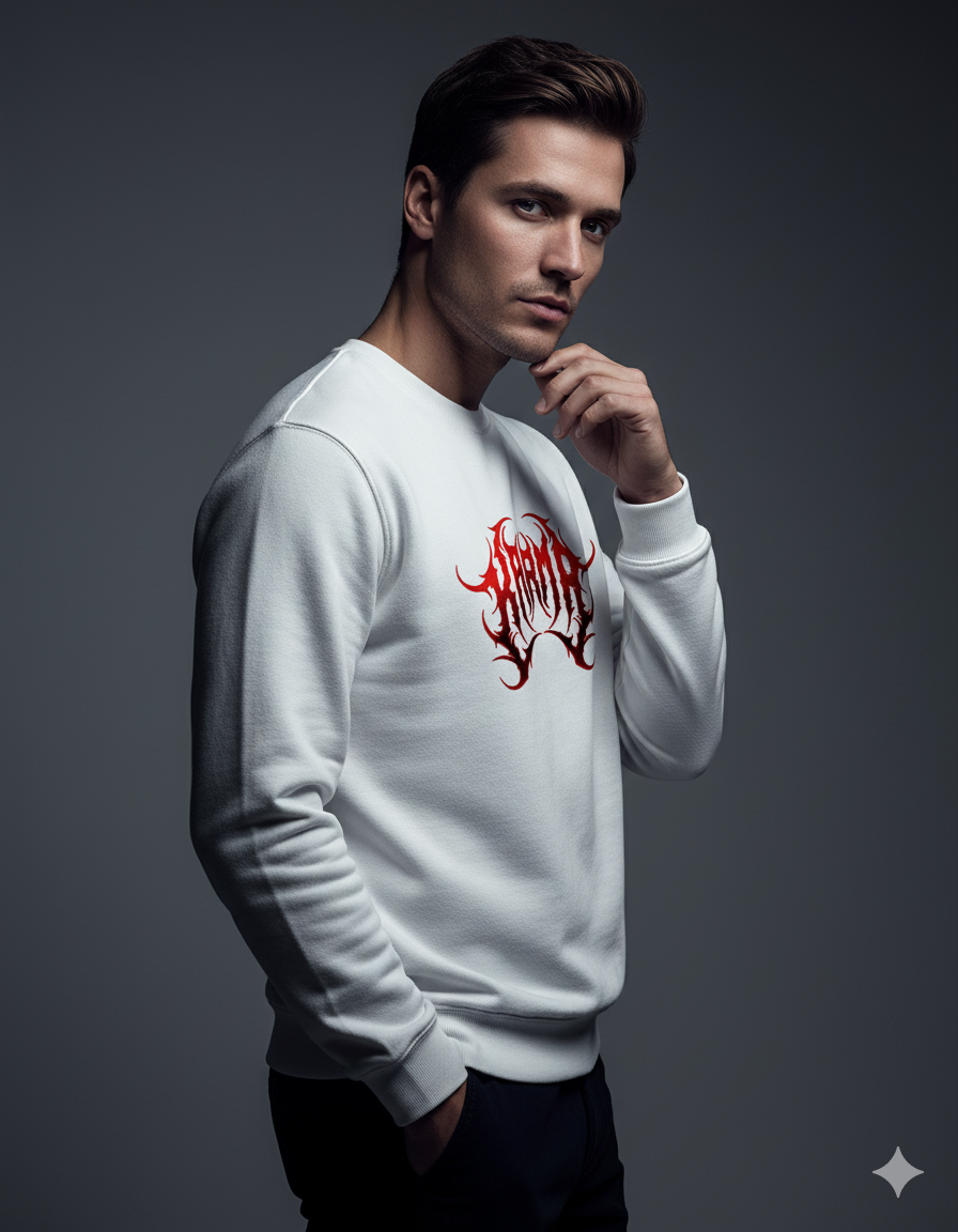 The Karma Crewneck Men's Sweatshirt | Teeyatra | Abstract