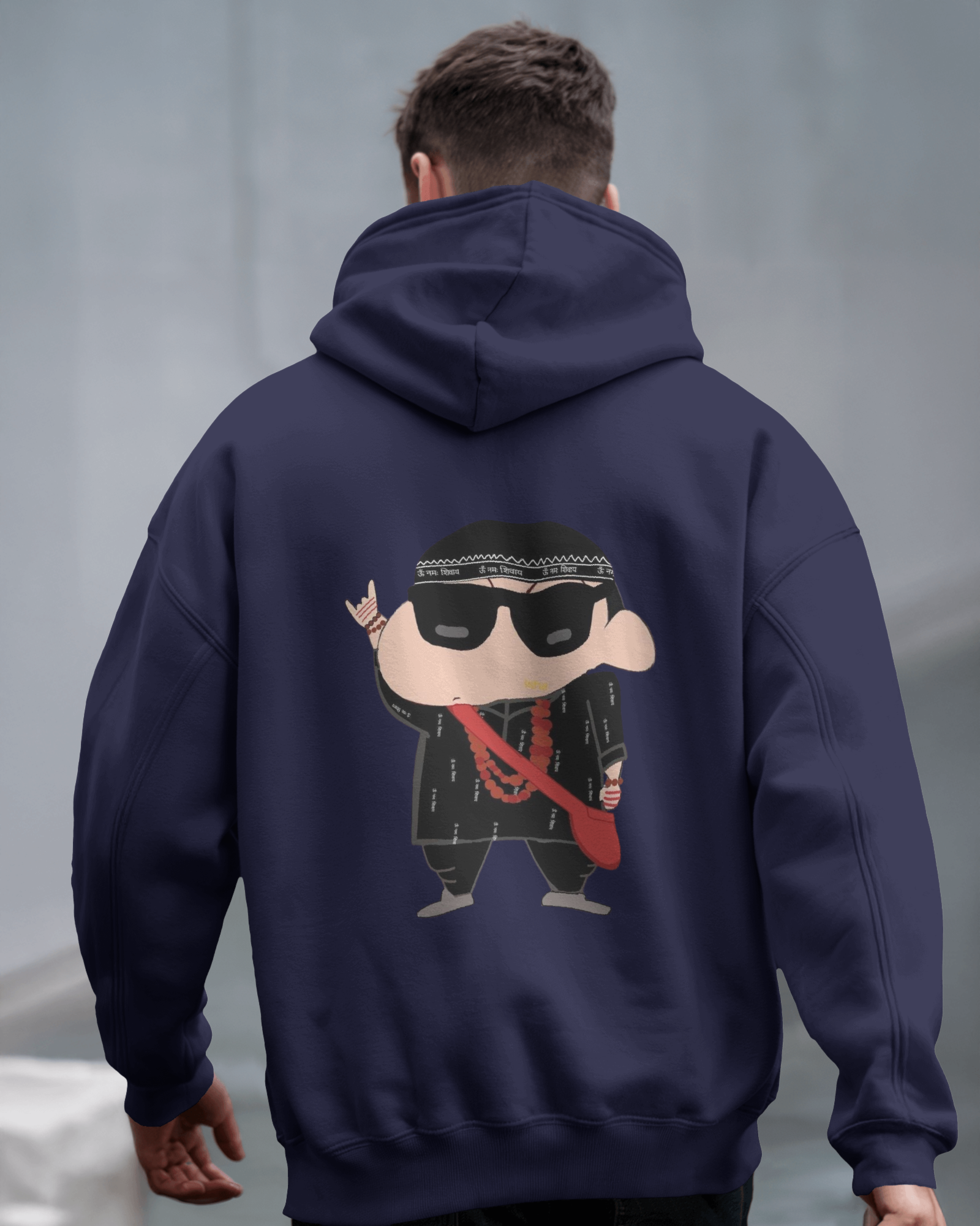 Shin-chan's Anime Badass Beat Men's Hoodie | Teeyatra