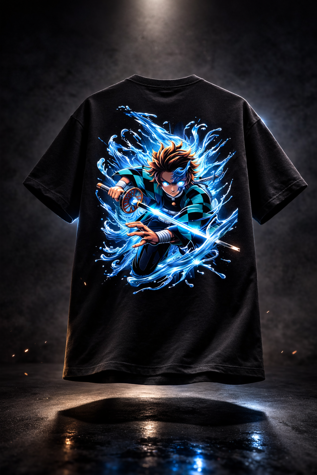 Teeyatra Water Breathing Tanjiro Oversized 240 GSM Tee