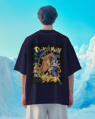 Charizard and Ash: The Unstoppable Duo Men's Oversized Classic T-shirt | Teeyatra | Anime