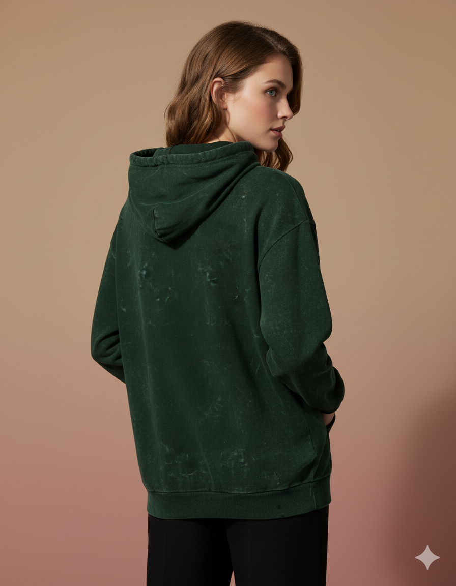 The Effortless Comfort Ladies Acid Washed Hoodie | Teeyatra