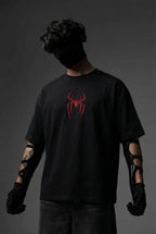 Teeyatra Spider-Hulk Rage Oversized T-Shirt | 240 GSM French Terry | Premium Streetwear