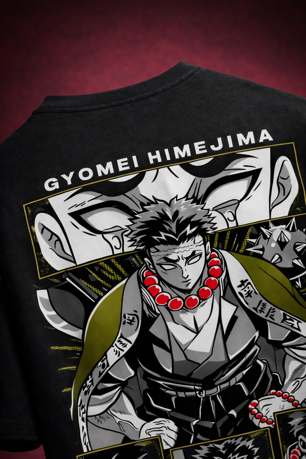 Teeyatra Stone Hashira Gyomei Oversized 240 GSM Tee