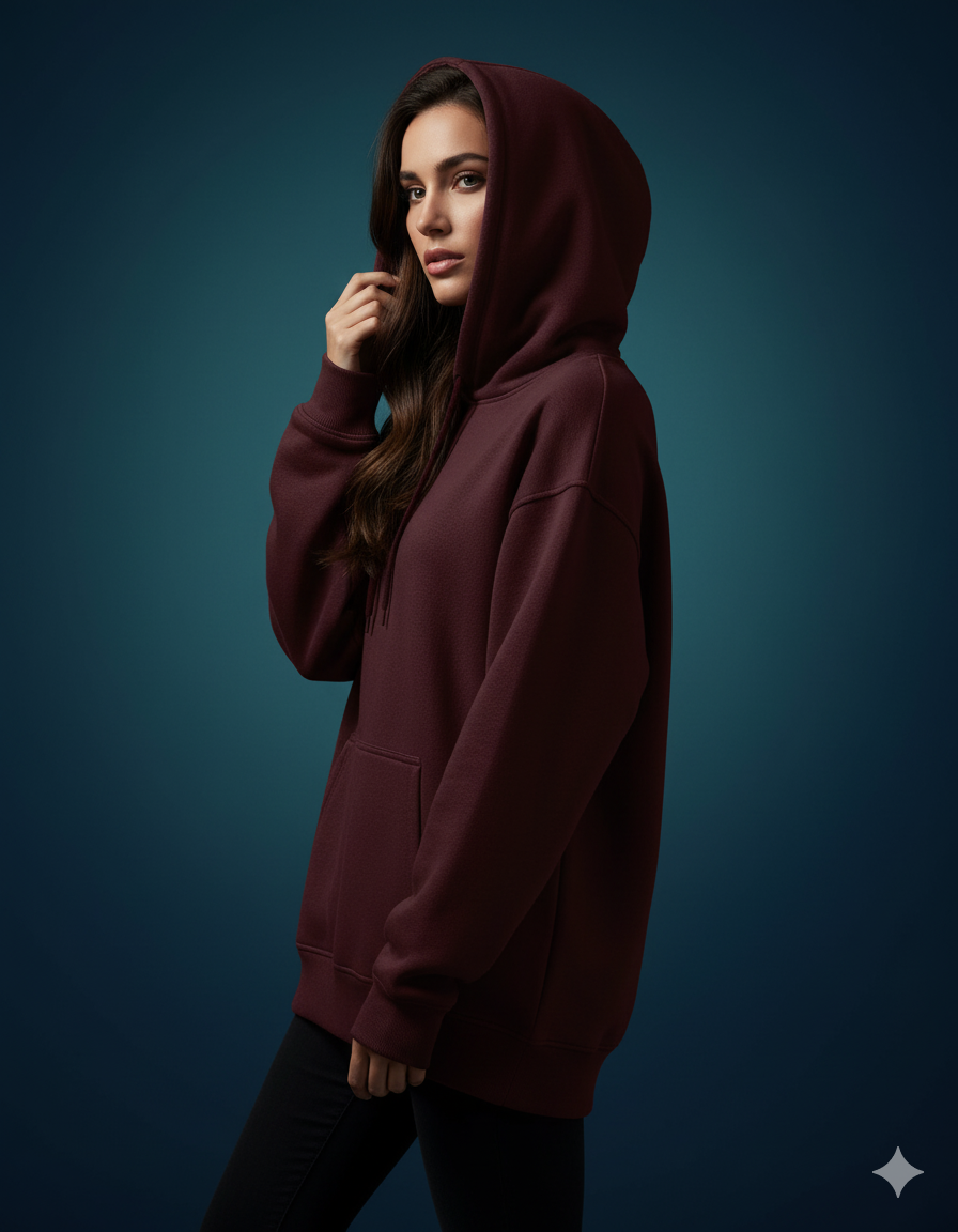 The Essential Comfort Ladies Oversized Hoodie | Teeyatra