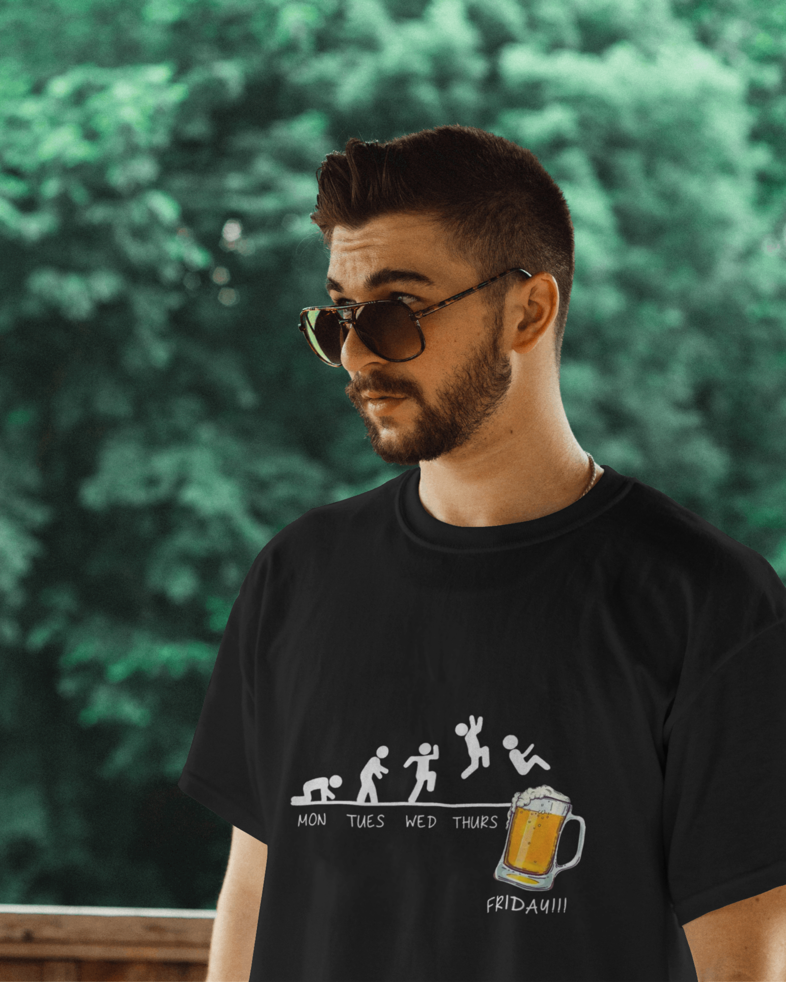 The Friday Finisher Men's Classic Crew T-Shirt | Teeyatra | Abstract