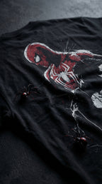 Teeyatra Spider-Punisher Fusion Oversized T-Shirt | 240 GSM French Terry | Premium Streetwear Drop