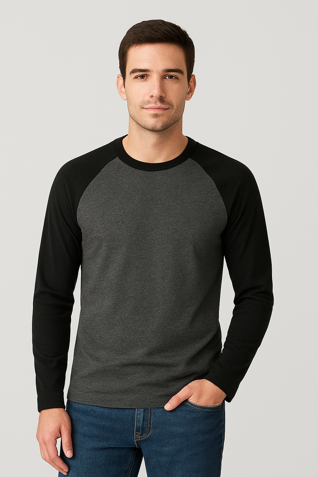 Color Block Men's Full Sleeve Raglan T-Shirt | Teeyatra