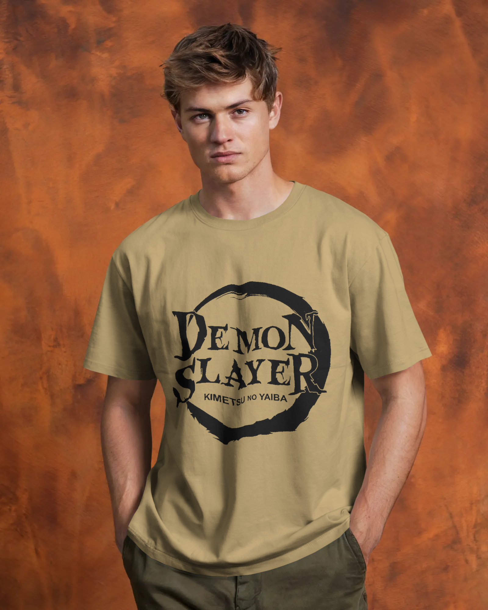 Demon Slayer Anime Men's Classic Crew T-Shirt | Teeyatra