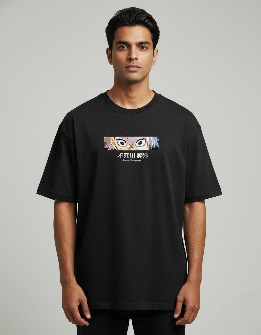 Sanemi Shinazugawa "Wind Hashira" Edition – Premium 240 GSM Terry Cotton Oversized T-Shirt