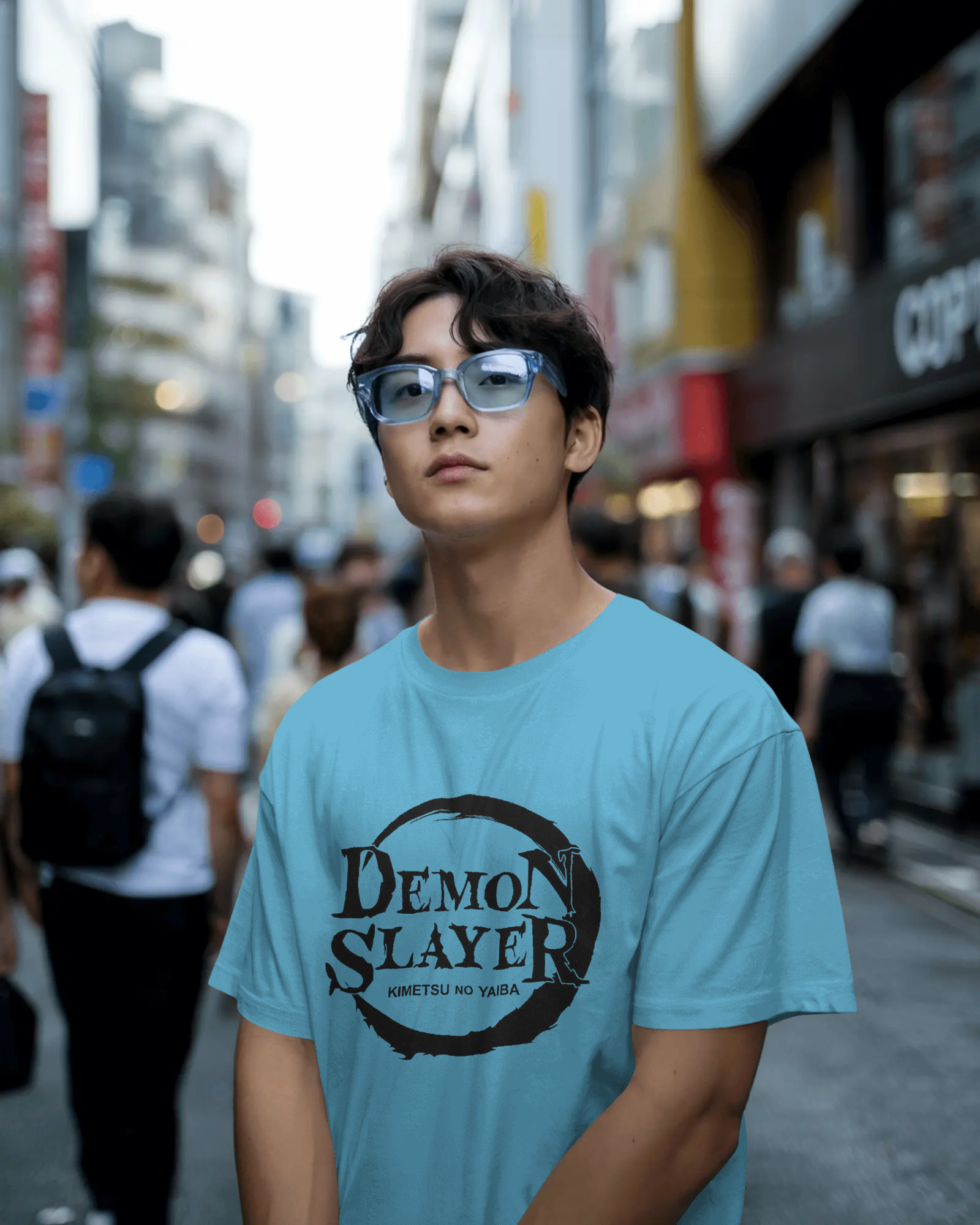 Demon Slayer Anime Men's Classic Crew T-Shirt | Teeyatra