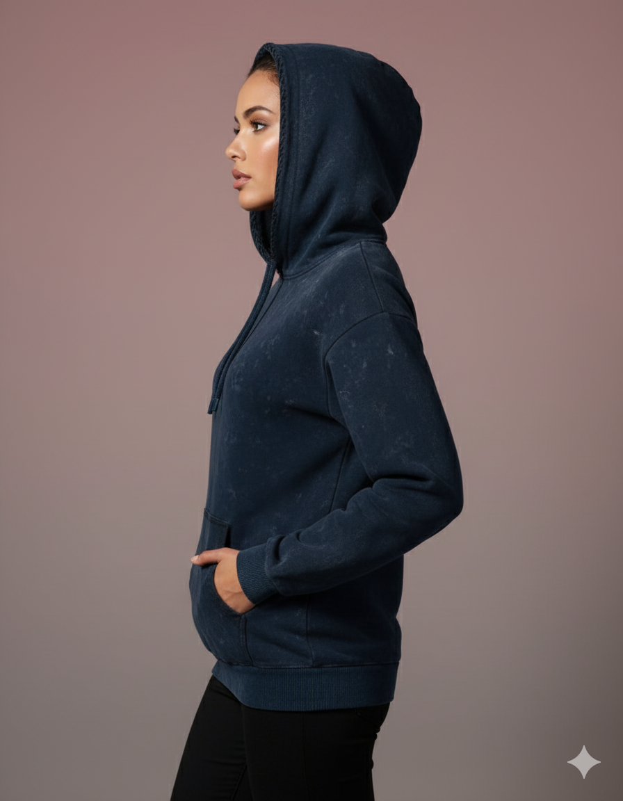 The Effortless Comfort Ladies Acid Washed Hoodie | Teeyatra