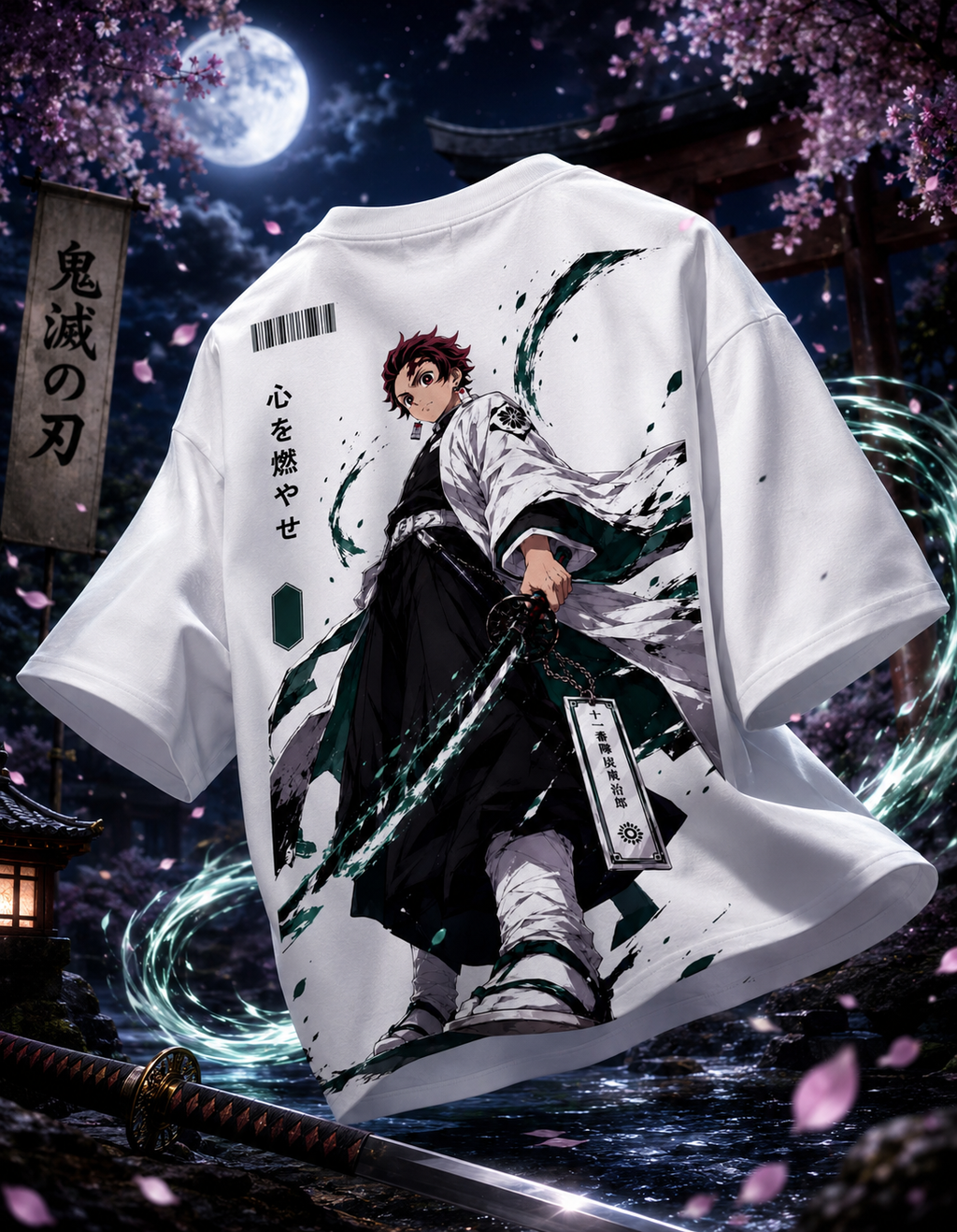 Teeyatra Hinokami Kagura Oversized T-Shirt