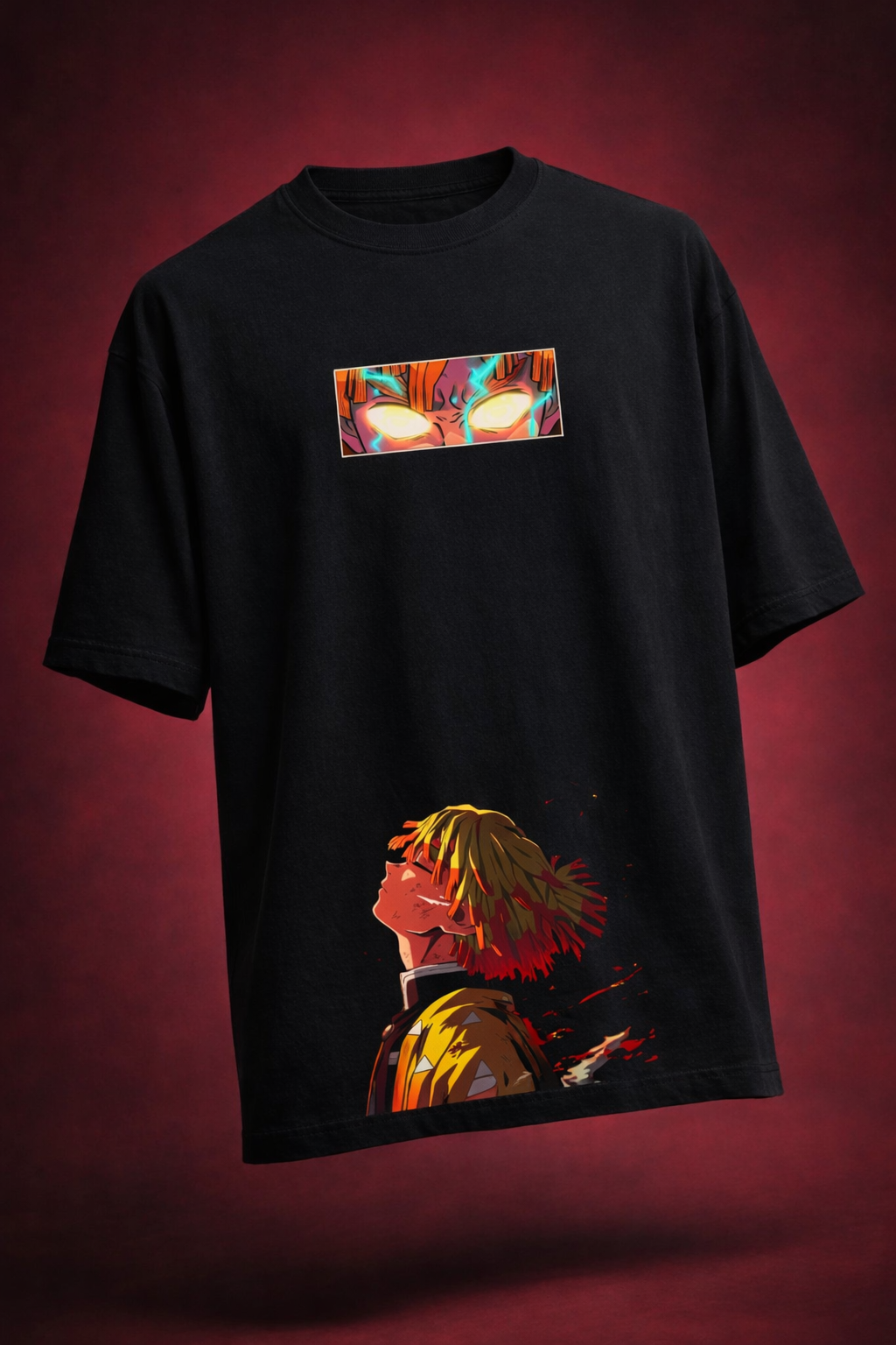 Teeyatra Thunder Zenitsu Oversized 240 GSM Tee