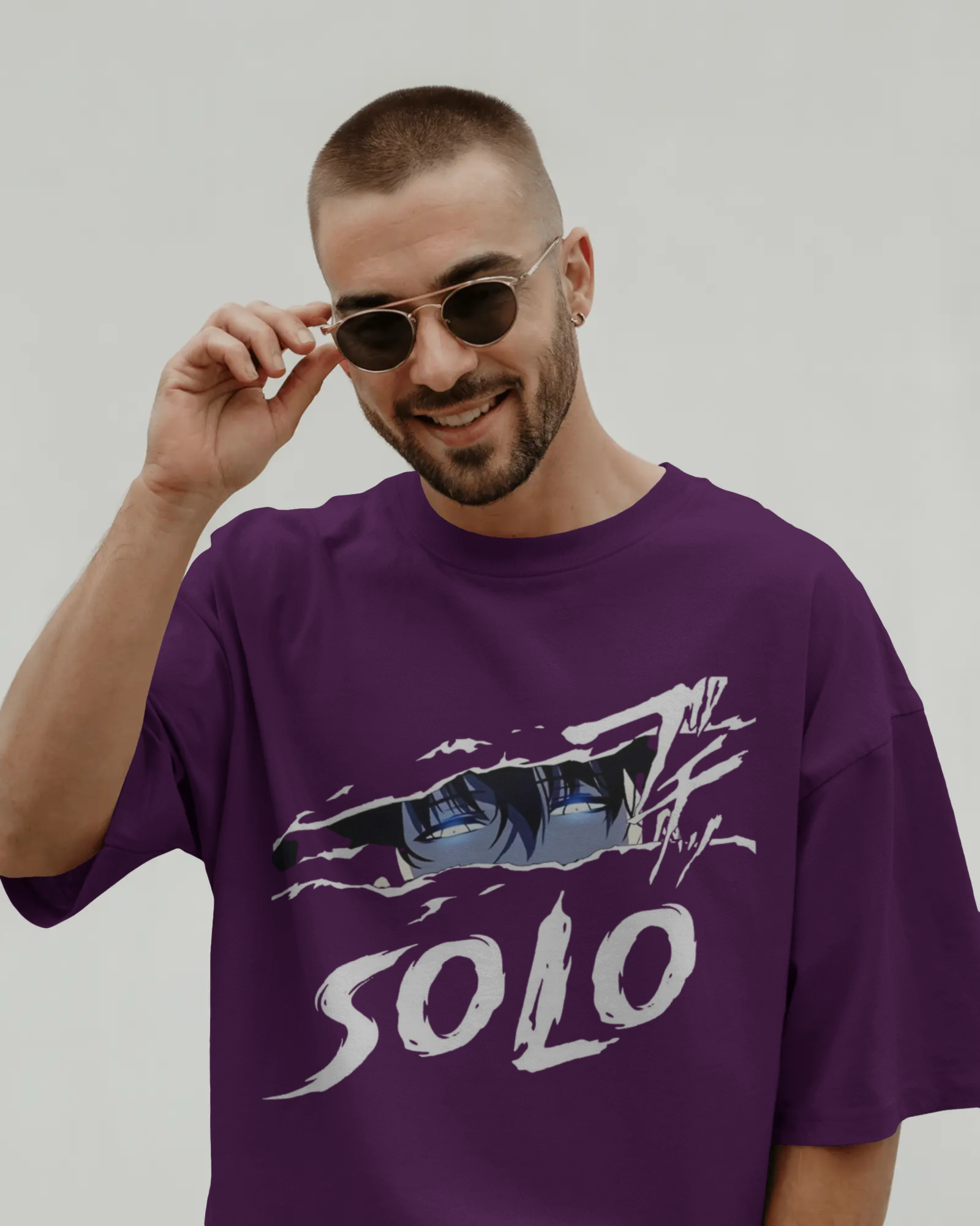 Solo Leveling Sung Jin-woo Men's Oversized Classic T-shirt | Teeyatra | Anime