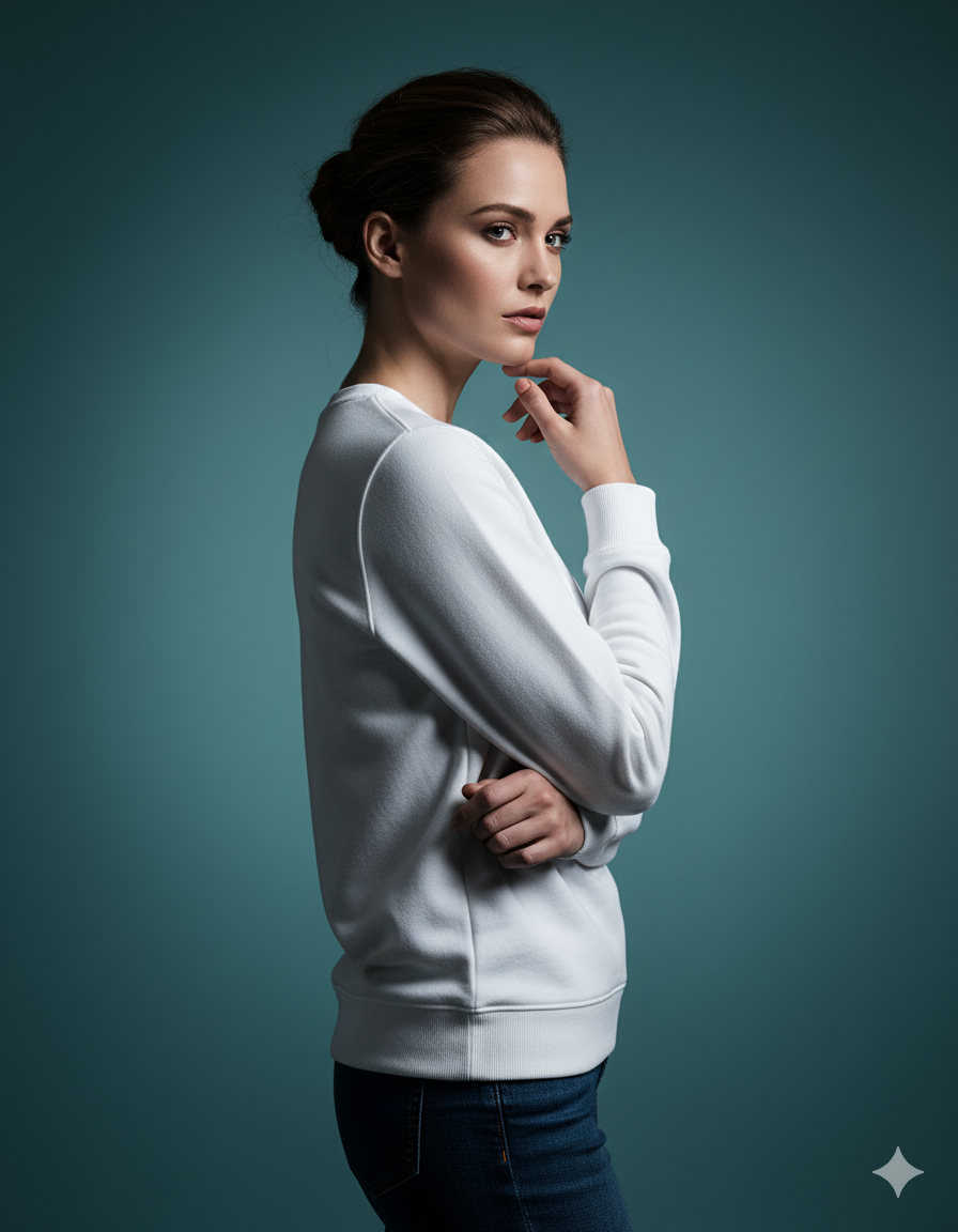 Classic Crewneck Ladies Sweatshirt | Teeyatra