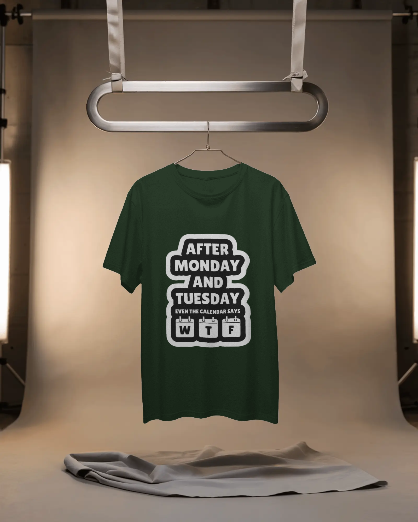 Humorous Work Week Men's Classic Crew T-Shirt | Teeyatra | Abstract