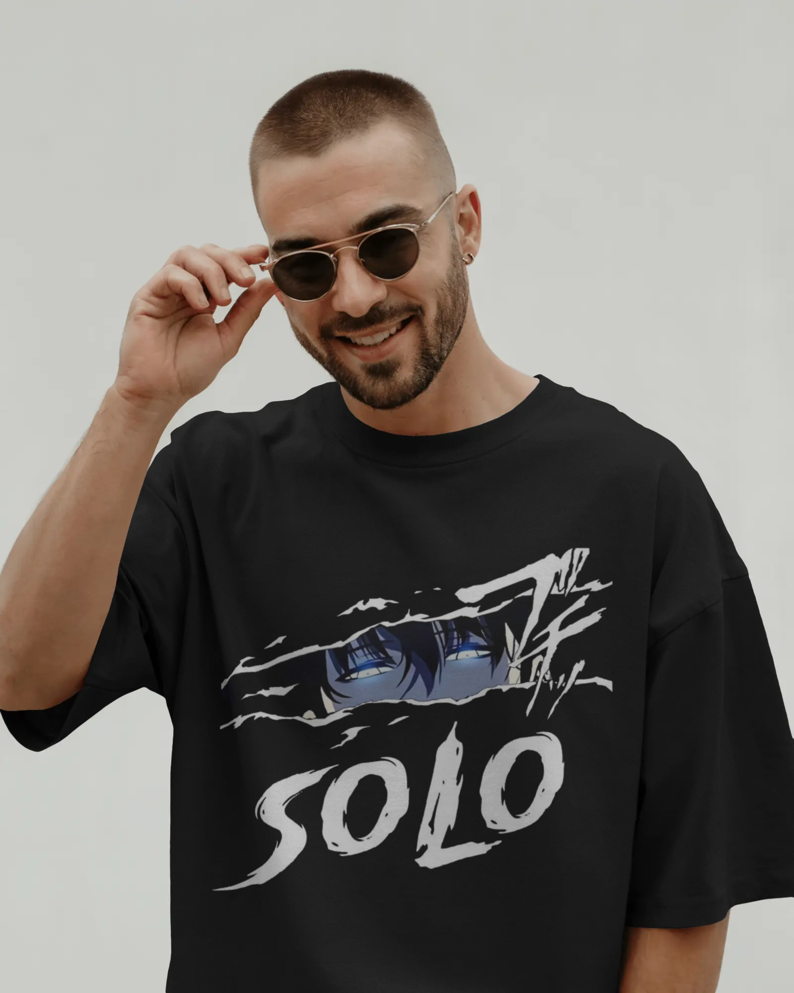 Solo Leveling Sung Jin-woo Men's Oversized Classic T-shirt | Teeyatra | Anime