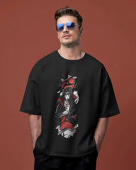 Akatsuki Itachi Uchiha Fan Oversized Classic T-shirt | Teeyatra | Anime