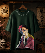 Teeyatra Demon Slayer Akaza Aura Oversized T-Shirt