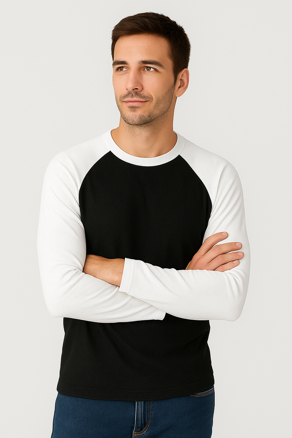 Color Block Men's Full Sleeve Raglan T-Shirt | Teeyatra