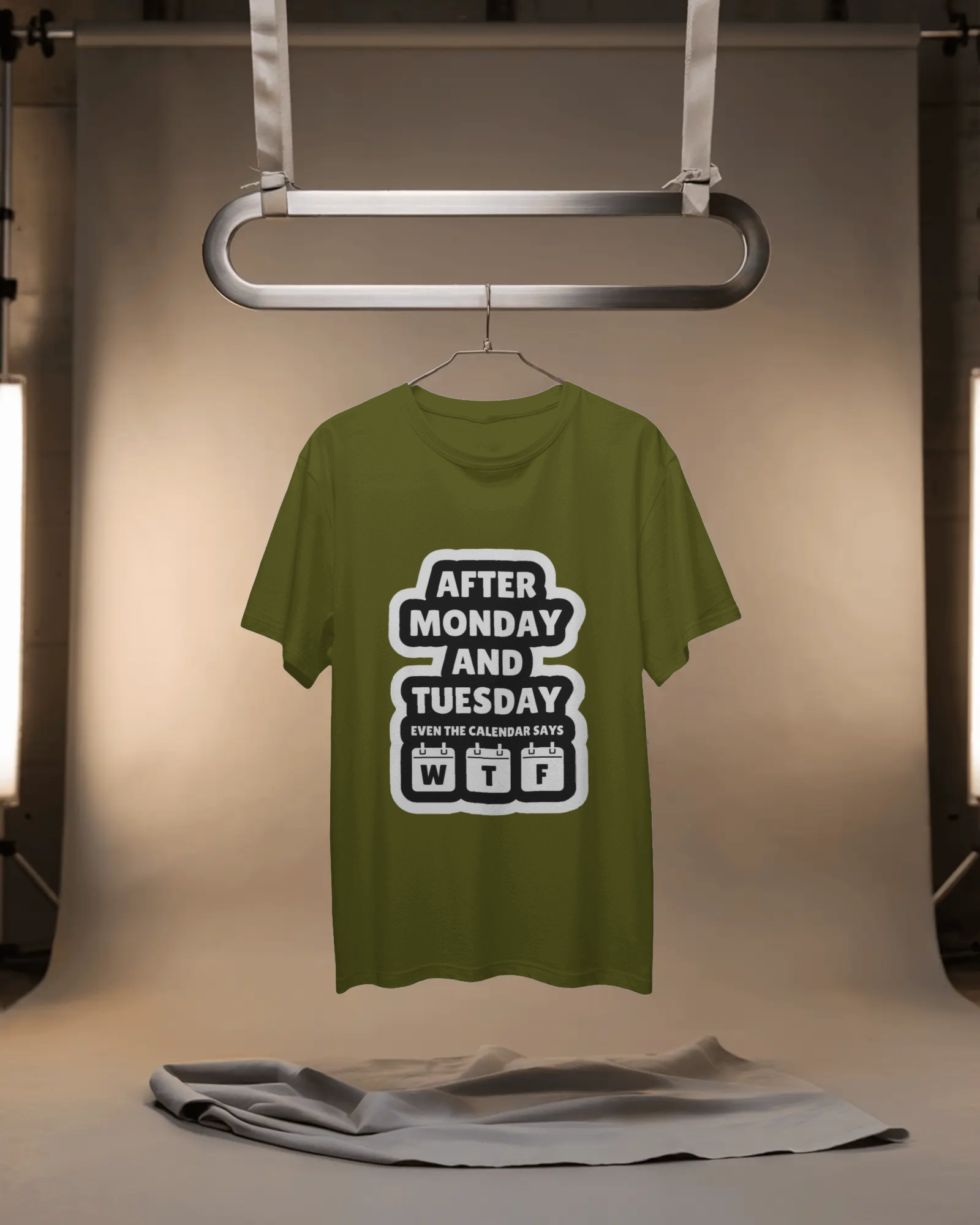 Humorous Work Week Men's Classic Crew T-Shirt | Teeyatra | Abstract