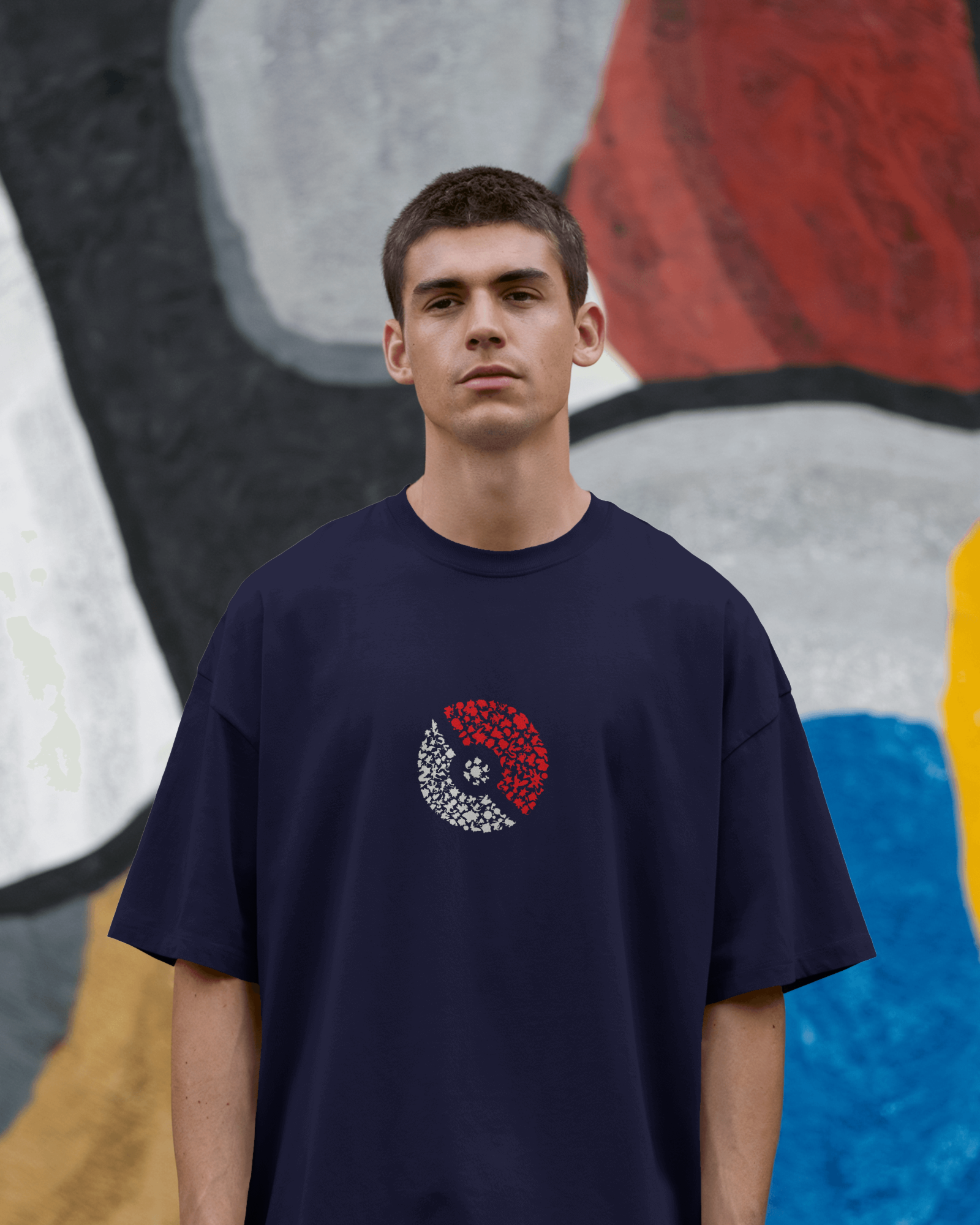 Charmander & Charizard Evolution Men's Oversized Classic T-shirt | Teeyatra | Anime
