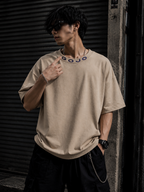 Teeyatra Gojo Infinity Flame Oversized T-Shirt