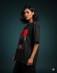 Marvel's Spider-Man: Miles Morales Ladies Oversized Classic T-shirt | Teeyatra