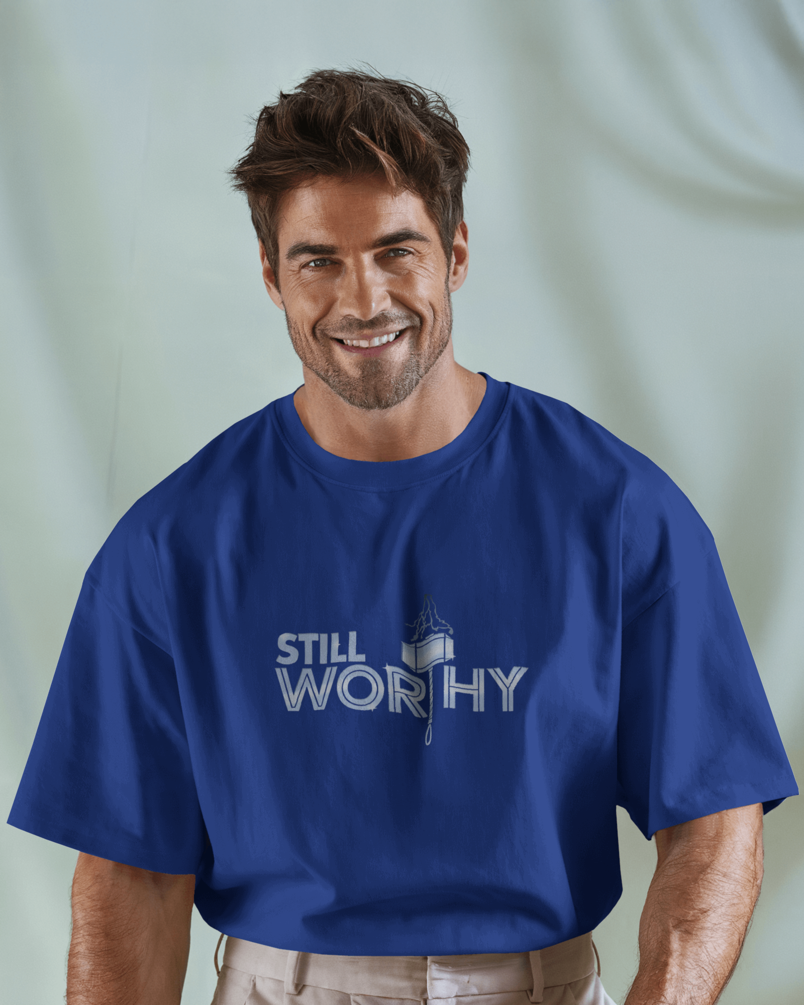 Defender of Earth: Avengers Back Print Men's Oversized Classic T-shirt | Teeyatra| Marvel