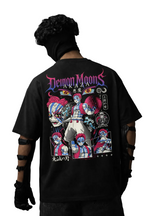 Teeyatra Demon Moons Akaza Oversized 240 GSM Tee