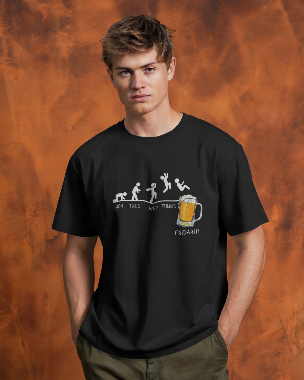 The Friday Finisher Men's Classic Crew T-Shirt | Teeyatra | Abstract