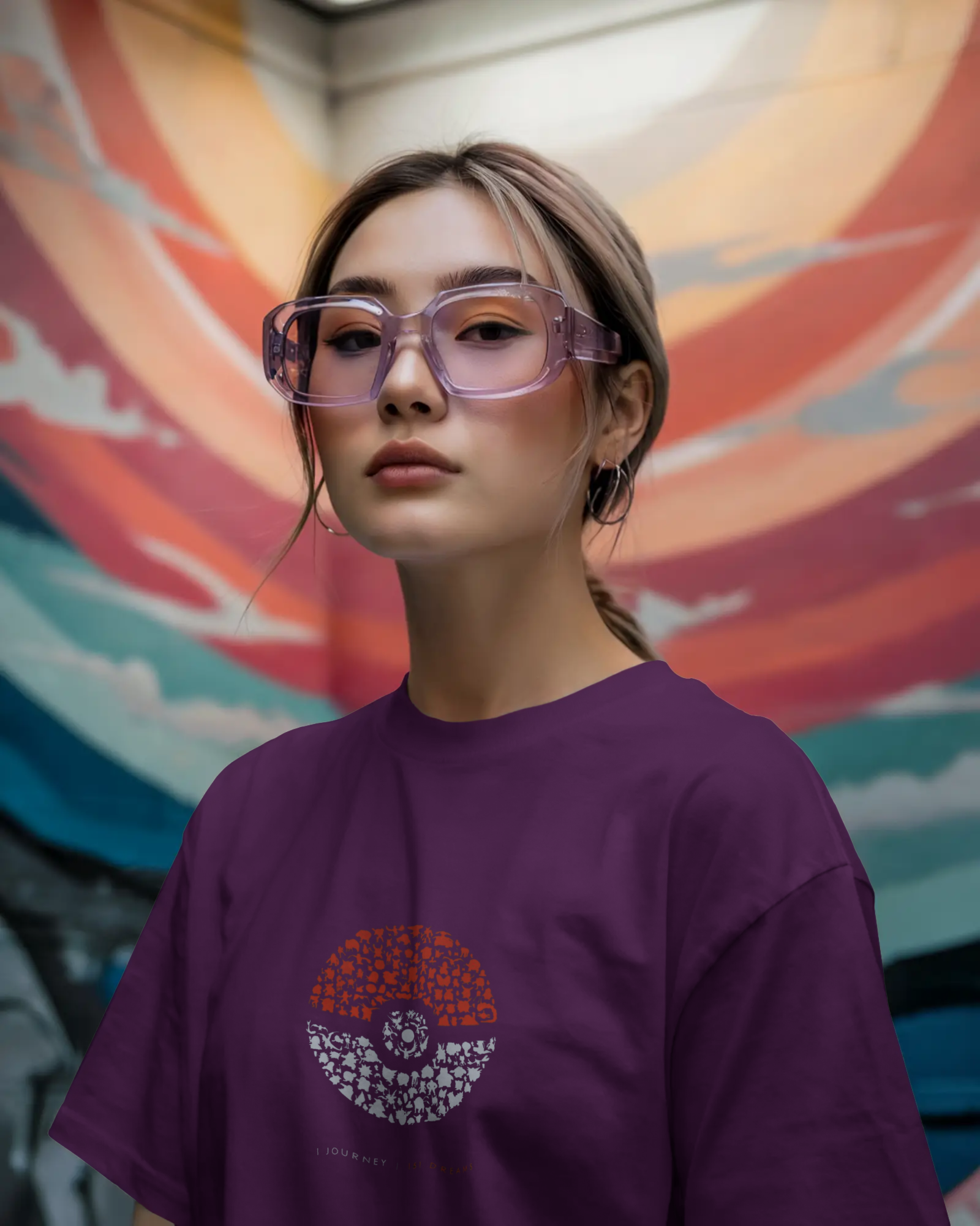 Charizard and Ash: The Unstoppable Duo Ladies Oversized Classic T-shirt | Teeyatra | Anime
