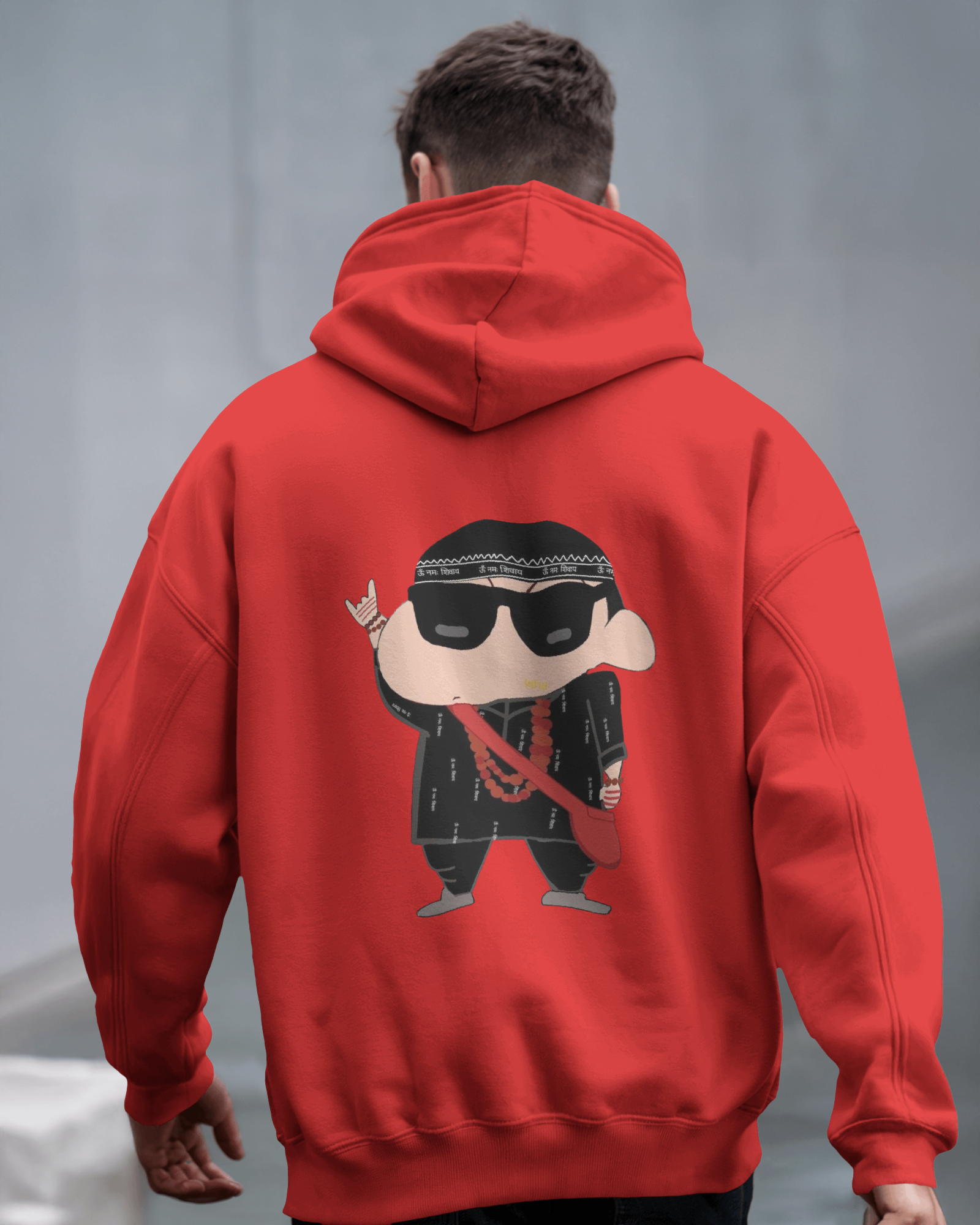 Shin-chan's Anime Badass Beat Men's Hoodie | Teeyatra