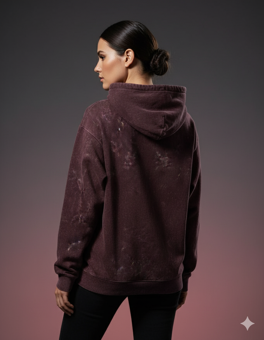 The Effortless Comfort Ladies Acid Washed Hoodie | Teeyatra