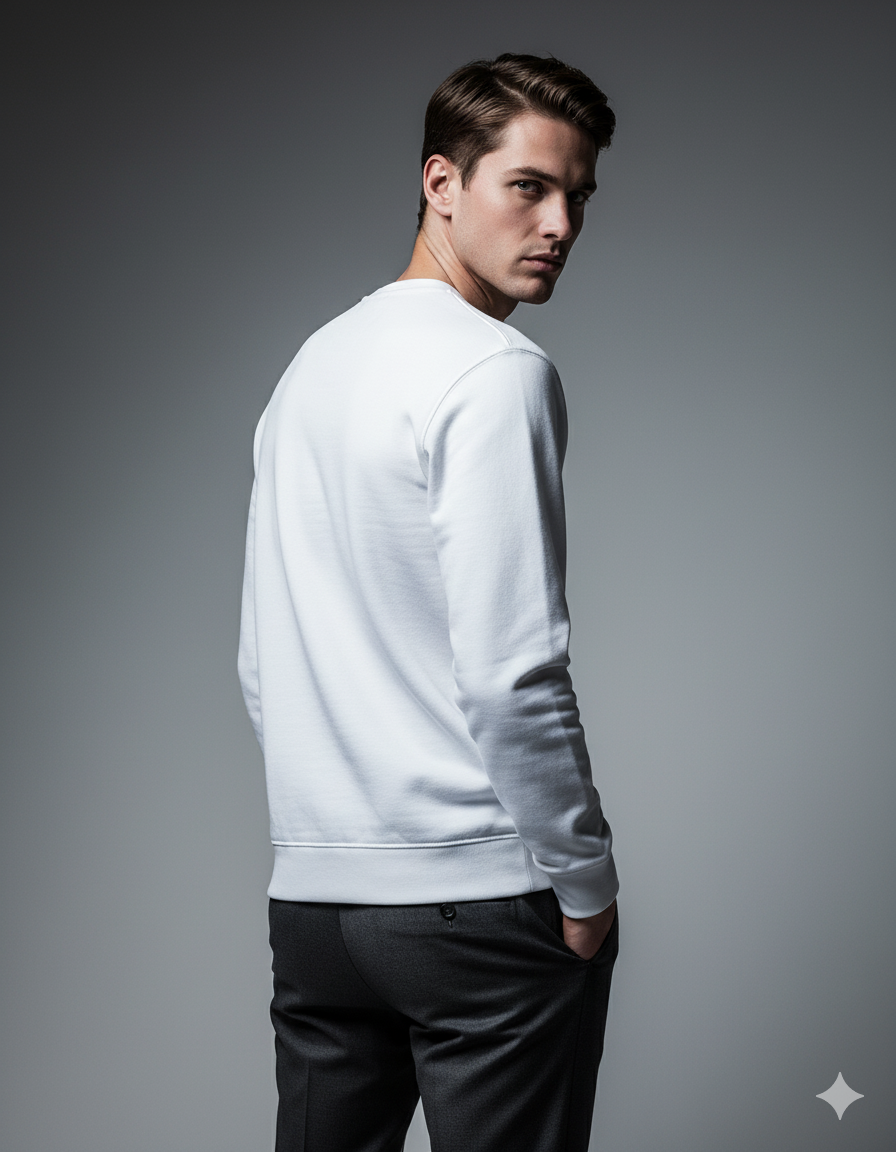 The Karma Crewneck Men's Sweatshirt | Teeyatra | Abstract