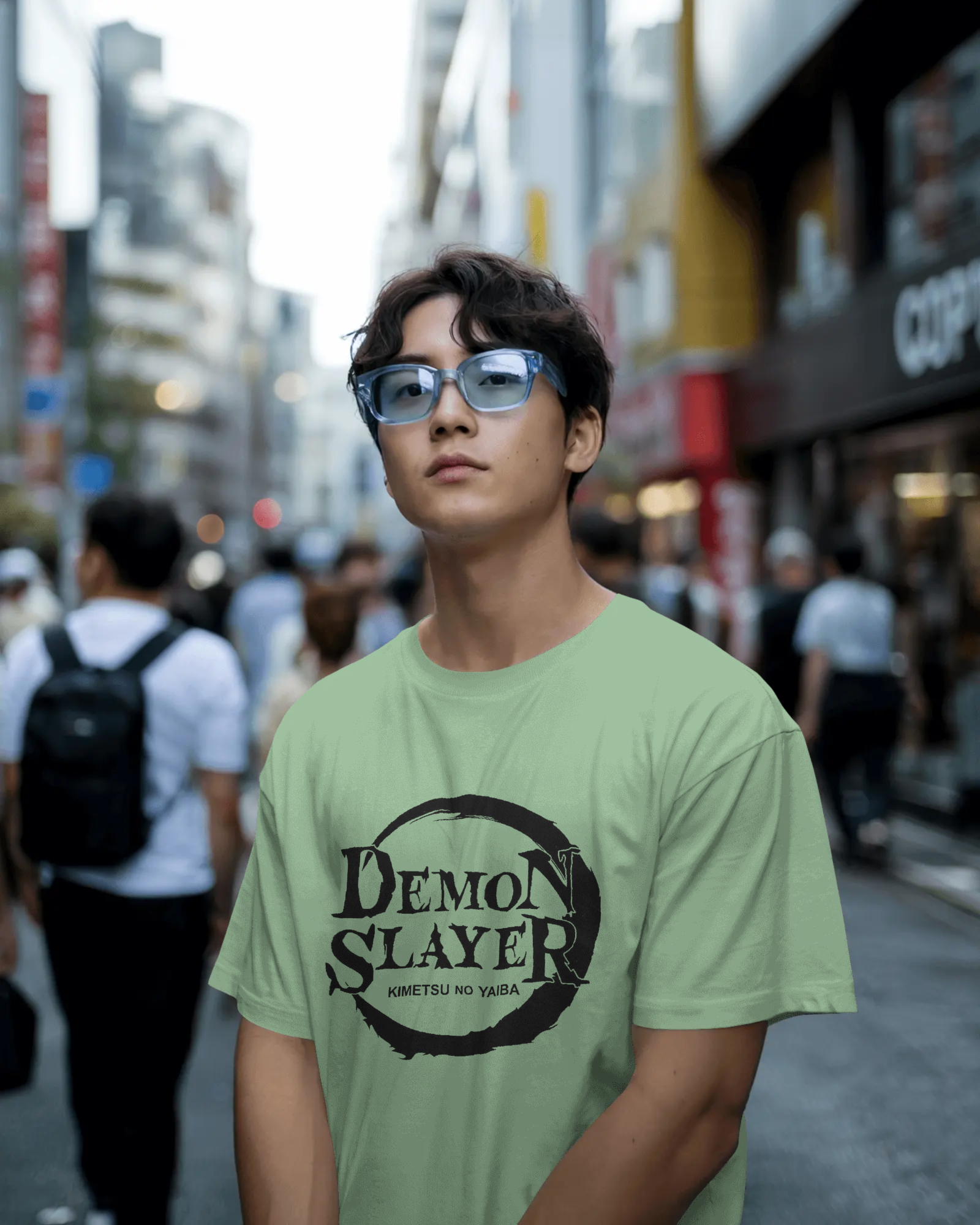 Demon Slayer Anime Men's Classic Crew T-Shirt | Teeyatra
