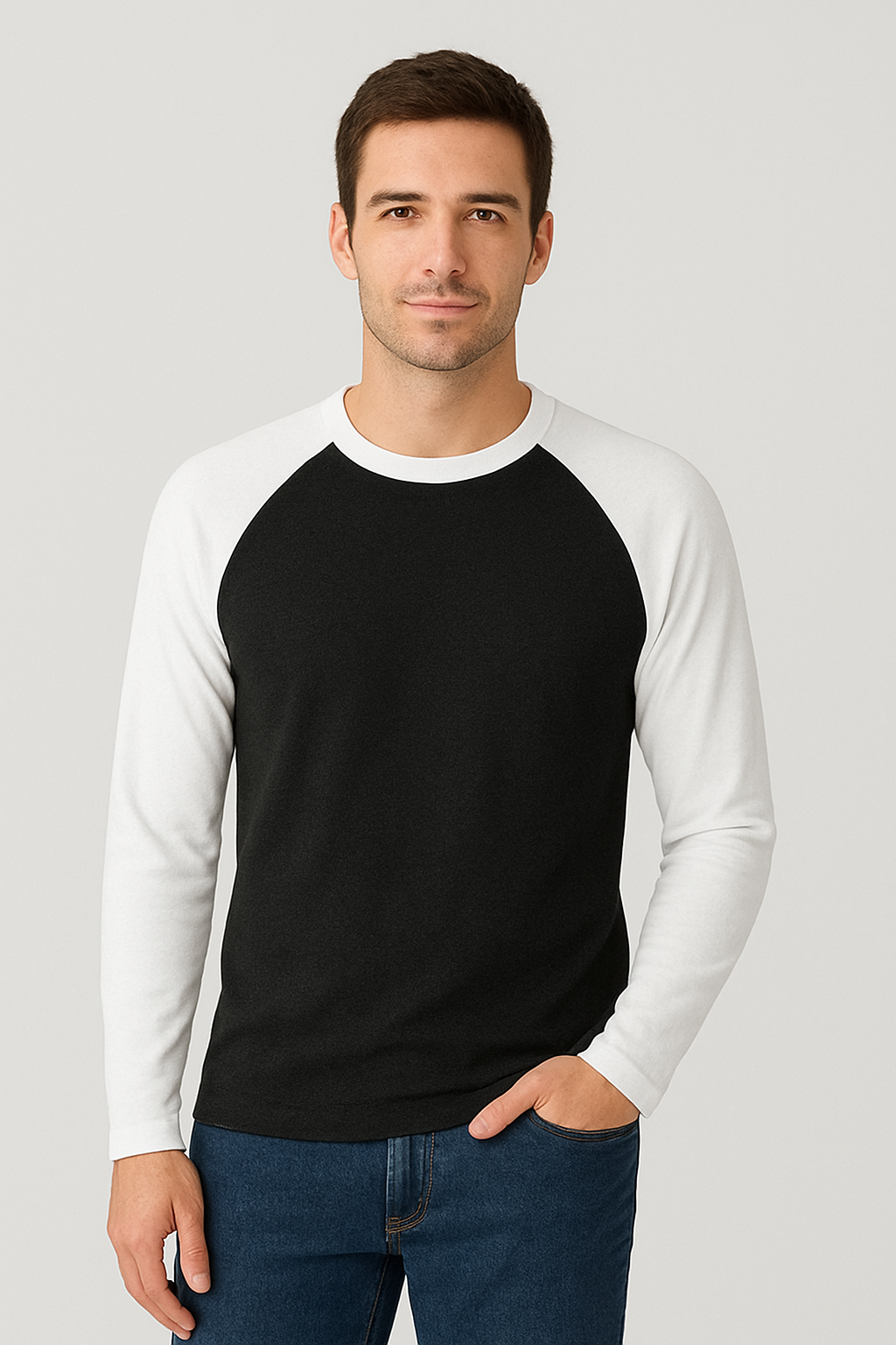 Color Block Men's Full Sleeve Raglan T-Shirt | Teeyatra